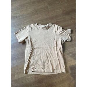 Arket Mens T-Shirt‎ Rusty Orange Creamsicle Cotton Minimalist Essential